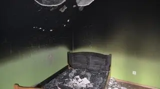 Funkcjonariusze przyjechali do włamania, zastali pożar