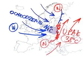 Sytuacja pogodowa w Europie
