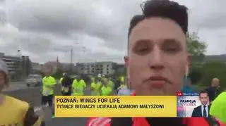 Adrian Mielnik założył sobie przebiegnięcie dystansu półmaratonu