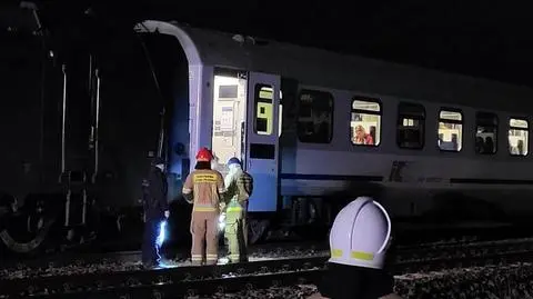 Ewakuacja 300 pasażerów pociągu. "Ktoś próbował ukraść sieć trakcyjną i ją uszkodził"