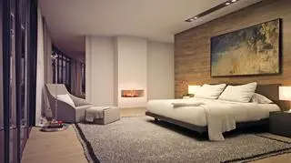 Penthaus i jego sypialnia 