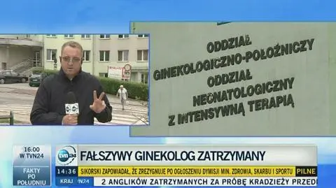 Fałszywy ginekolog badał pacjentki