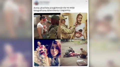 Ukrainki "będą udawać ofiary Rosjan"? To nie aktorki, zdjęcia są sprzed wojny
