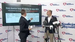 Dariusz Joński i Michał Szczerba na konferencji