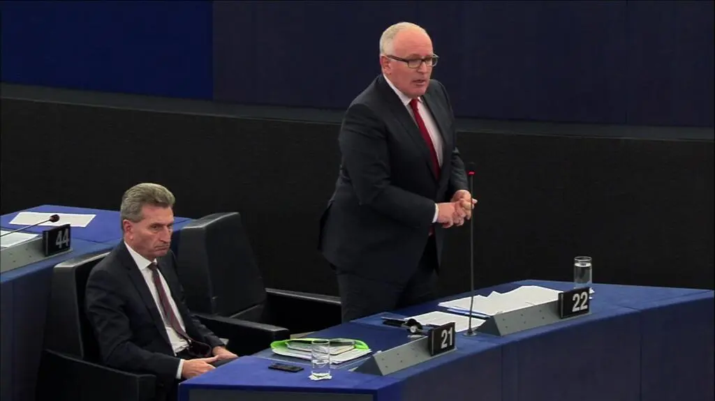 Timmermans: nasza obawa, która pozostaje, jest taka, że jego orzeczenia będą przez państwa tylko częściowo respektowane