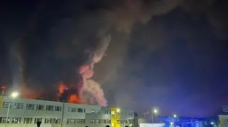 Pożar firmy oponiarskiej w Dębicy