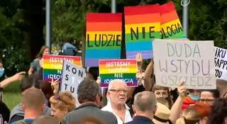 Protesty po słowach Andrzeja Dudy