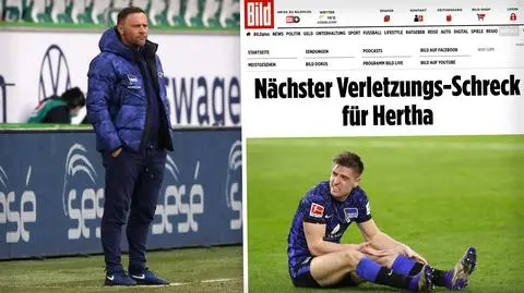 "Hertha drży z powodu Piątka". Kolejna kontuzja, a w sobotę "najważniejszy mecz"