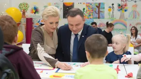 Para prezydencka w Centrum Zdrowia Dziecka z okazji Dnia Chorych