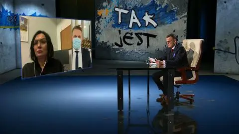 Monika Wielichowska i Jacek Ozdoba byli gośćmi czwartkowego wydania programu "Tak jest"