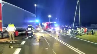 Śmiertelny wypadek na drodze krajowej nr 45 pomiędzy Opolem i Kluczborkiem