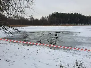 Utonęły konie, pod którymi załamał się lód