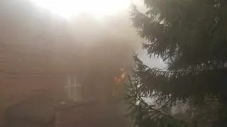Pożar budynku wielorodzinnego. Złocieniec