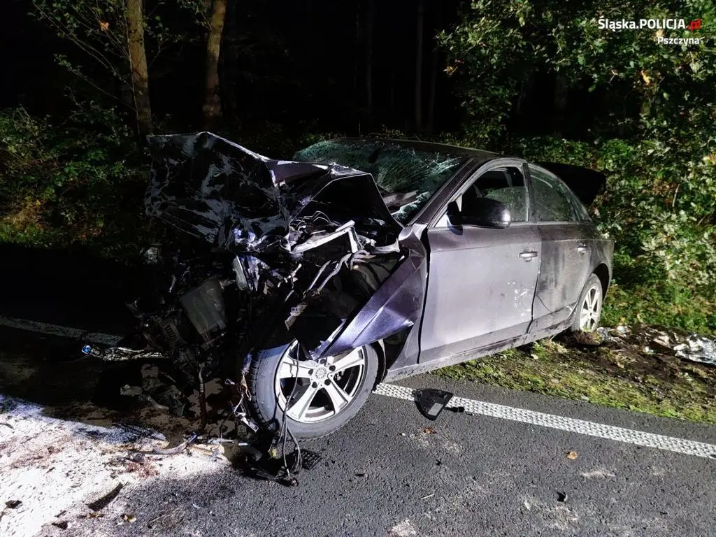 Kierowca audi zginął na miejscu