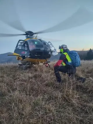 Wypadek w rejonie Jaworzynki Gorcowskiej