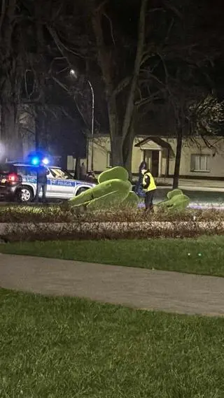 Akurat przejeżdżał tamtędy patrol 