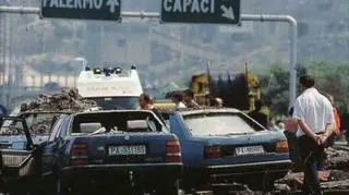 Miejsce zamachu na śledczego G. Falcone - 1992 rok