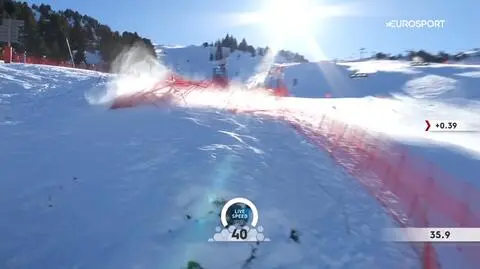 Alpejczyk wypadł z trasy, trzy siatki ochronne wyrwane