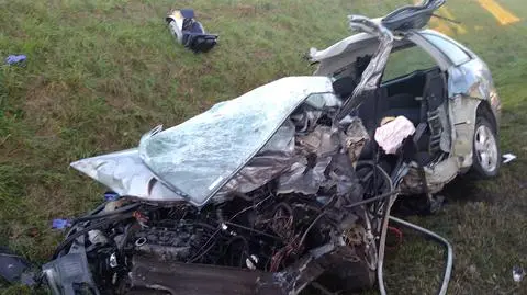 Kierowca skody zmarł w drodze do szpitala