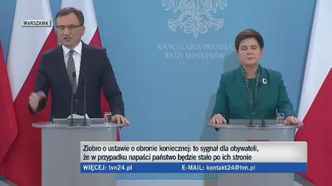 Zbigniew Ziobro o tym kogo będą dotyczyć projektowane przepisy o obronie koniecznej
