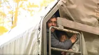 Aktywiści z Grupy Granica zarejestrowali interwencję służb wobec grupy migrantów