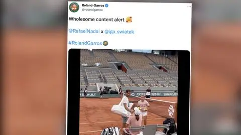 Spotkanie mistrzów. Świątek i Nadal wpadli na siebie w Paryżu