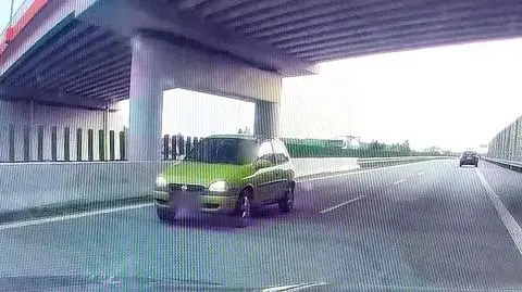 Wjechał pod prąd na drogę ekspresową S8