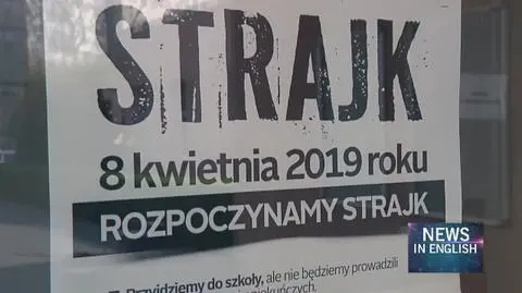 Polish teachers began a nationwide strike demanding pay rise