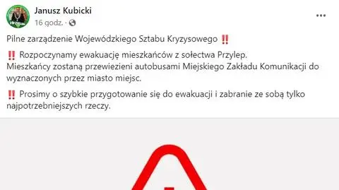 Spięcie na konferencji w sprawie pożaru. Prezydent przerwał marszałek, później przepraszał