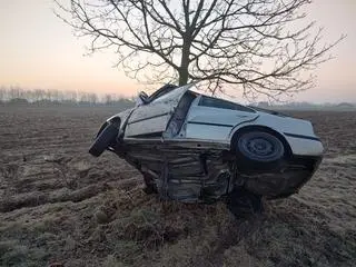Kierowca nie odniósł poważniejszych obrażeń