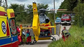Wypadek w garażu. Dziewięciolatek ma przebite płuco
