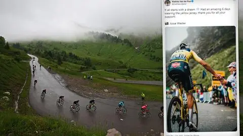 "Wszystko zaczyna się od marzeń". Miły gest ustępującego lidera Tour de France