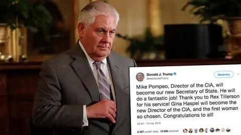 Trump wymienia sekretarza stanu. Tillersona zastąpi szef CIA