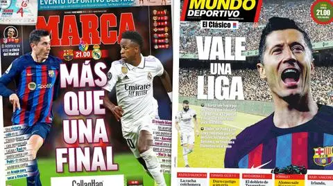 Hiszpanie ekscytują się El Clasico. "Historyczne wyzwanie dla Lewandowskiego"