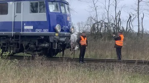 Wypadek na przejeździe kolejowym w Pękaninie