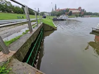 Zrzut ścieków pod Wawelem