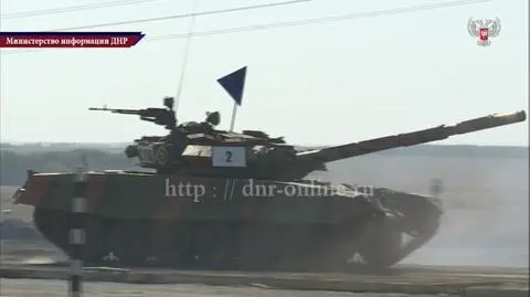 Manewry pancerne rebeliantów w Doniecku