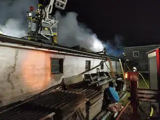 Uszkodzony został dach