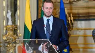 Gabrielius Landsbergis, minister spraw zagranicznych Litwy
