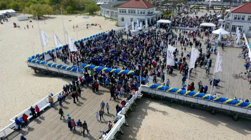 Wspólne śpiewanie Ody do radości w Sopocie