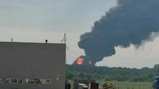 Pożar w zakładzie produkującym rozpuszczalniki w Kutnie