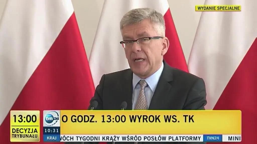 Marszałek Senatu o krążącym projekcie wyroku: to sytuacja karygodna