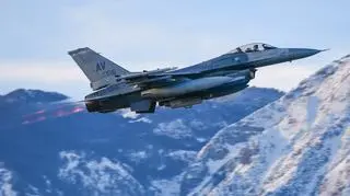 American F-16 fighter jet