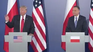 Pytania dziennikarzy do prezydentów Polski i USA