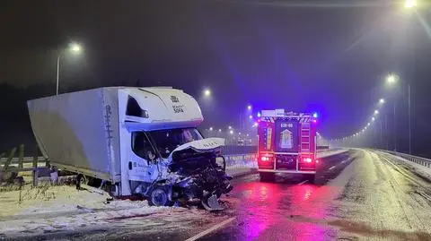 Wypadek na drodze S3 koło Polkowic 2