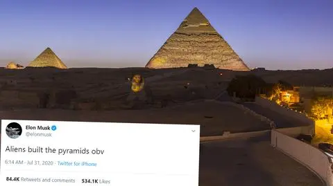 "Kosmici zbudowali piramidy". Egipt zaprasza Muska, by mógł samemu to sprawdzić