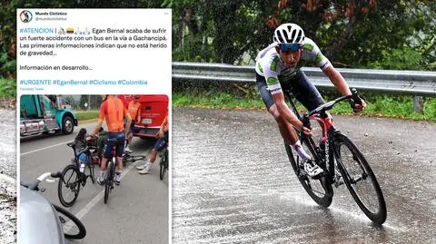Zwycięzca Tour de France i Giro uderzył w autobus. Potrzebna operacja