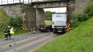 Droga w tym miejscu była zablokowana