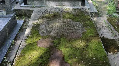 Grób rodzinny, w którym spoczął Władysław Edward Łysakiewicz