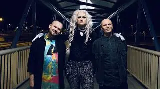 Mateusz Damięcki jako drag queen na planie teledysku do piosneki "Rework"